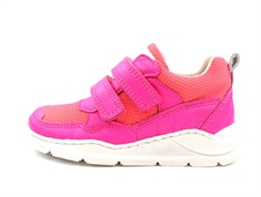 Bisgaard sneaker neon pink med velcro